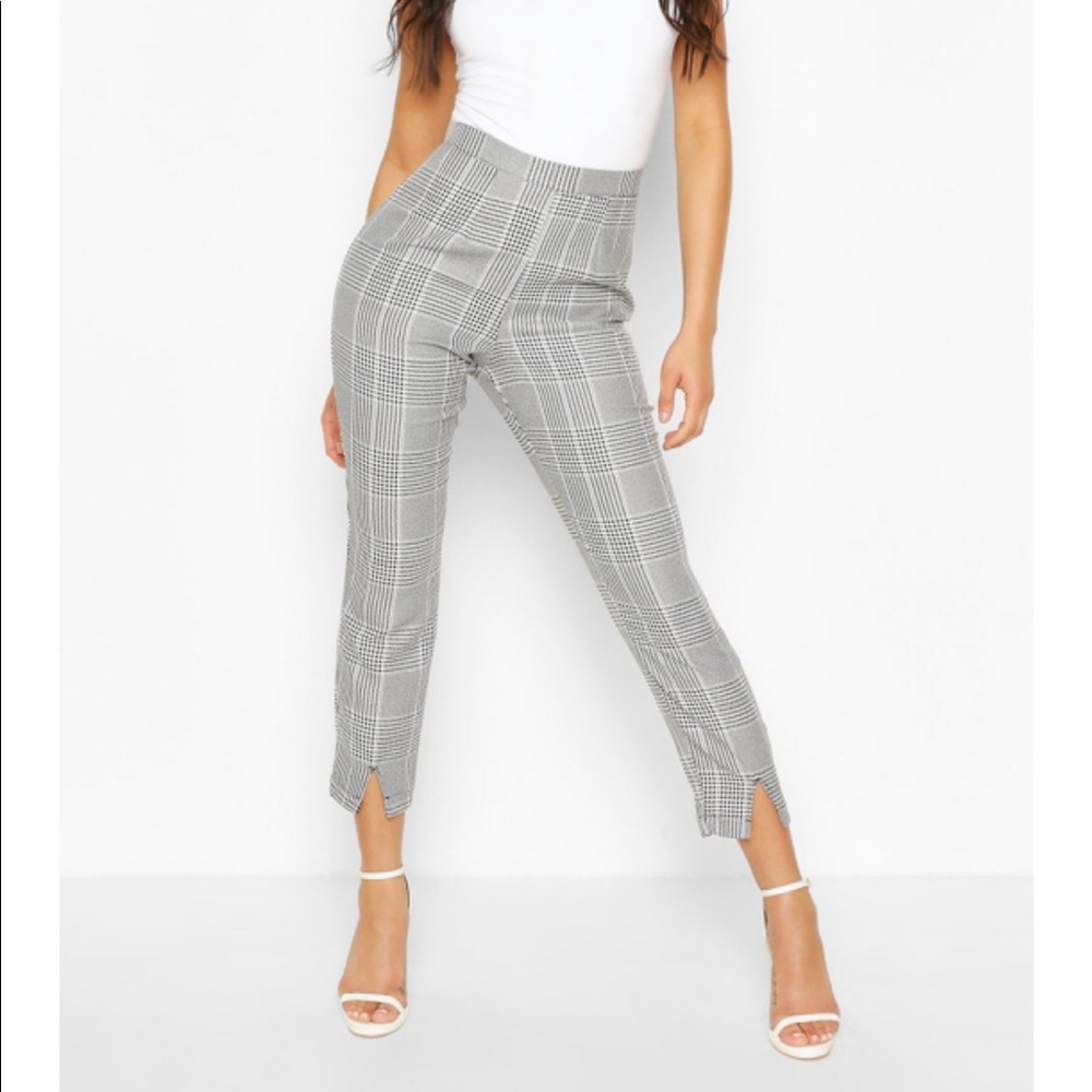 NWT Boohoo split hem pants